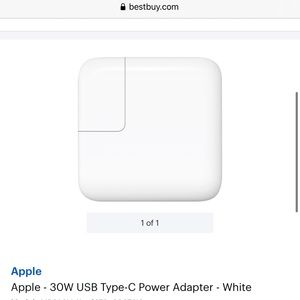 Apple 30W USB Type C Power Adapter